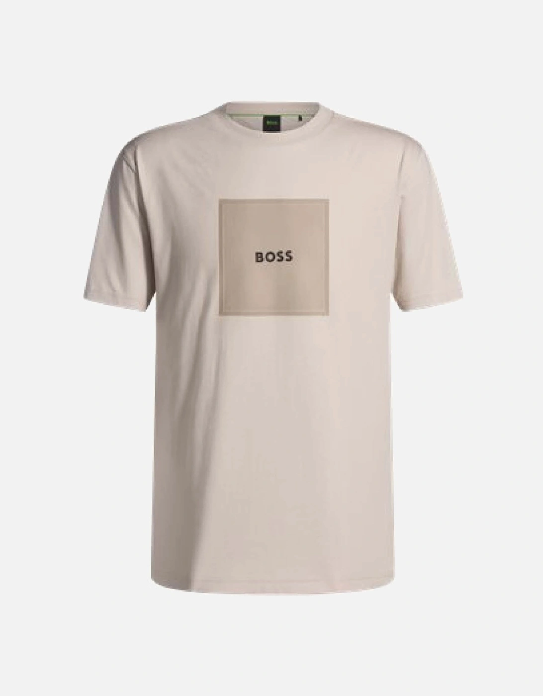 Hugo Boss Men's Logo Artwork T-Shirt - Cream - Size: 46