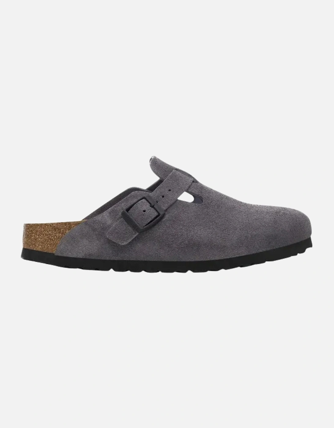 Suede Leather Clog - Velvet Grey, 4 of 3