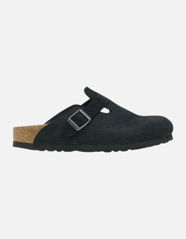 Birkenstock Boston Clog Suede Leather - Corduroy Black
