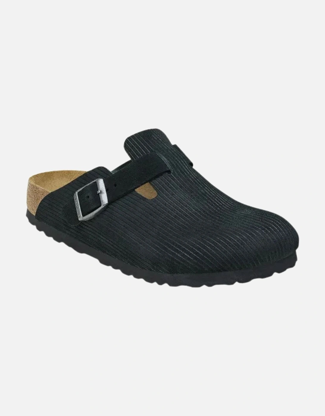 Birkenstock Boston Clog Suede Leather - Corduroy Black