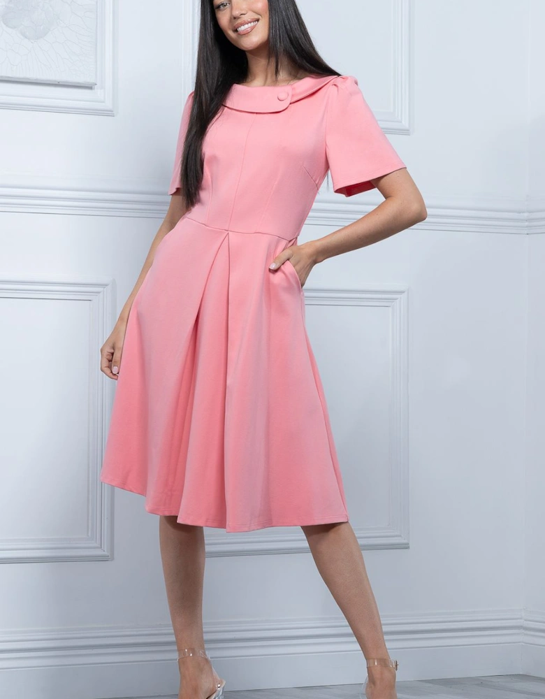 Sophia Button Collar Dress