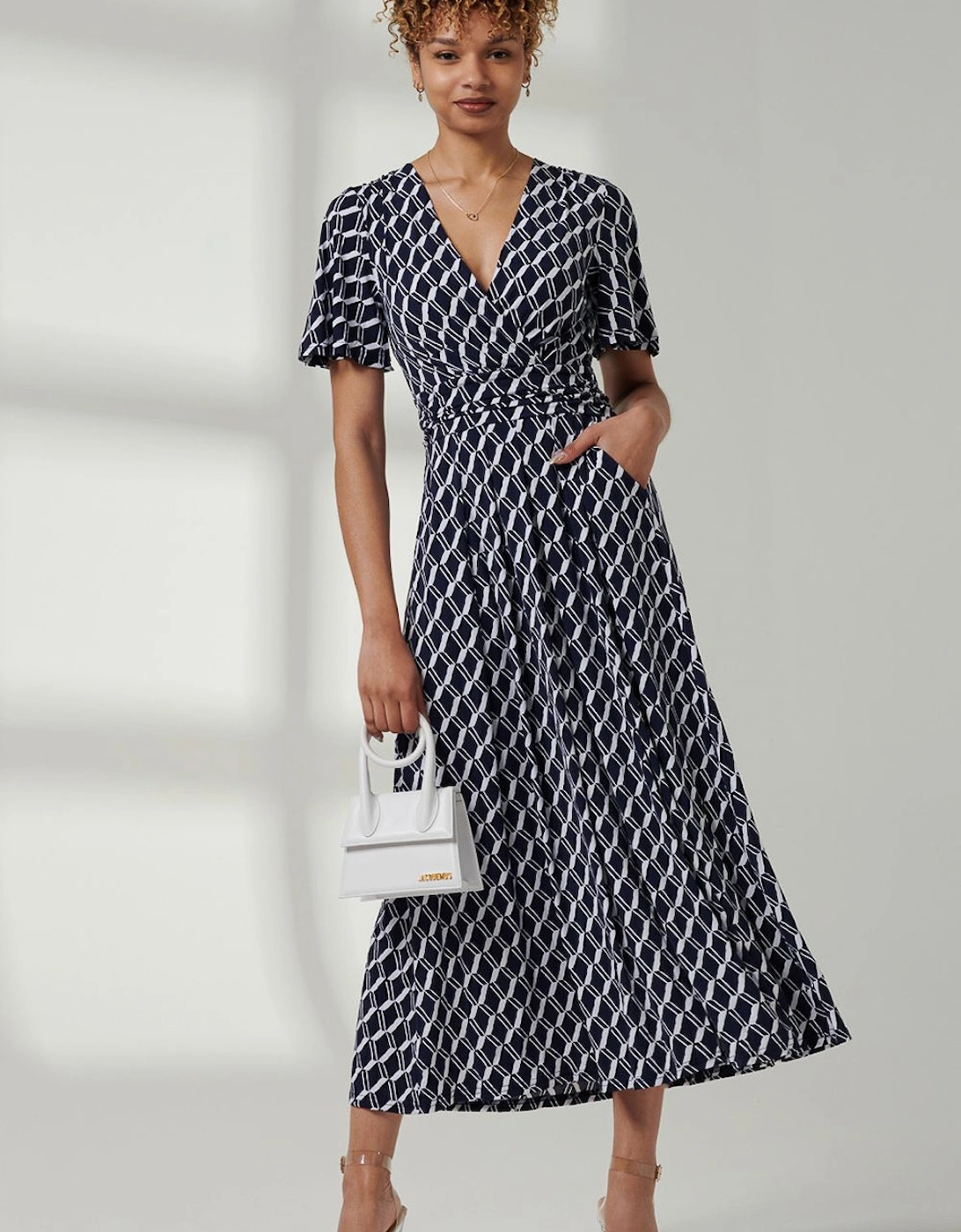 Jaylynn Flare Sleeve Jersey Maxi Dress, 2 of 1