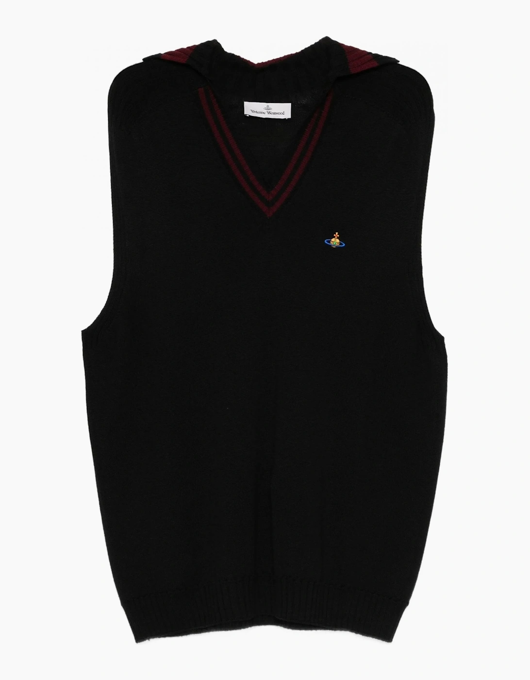 Vivienne Westwood Men's FISHERMAN KNITTED VEST - Black - Size: L