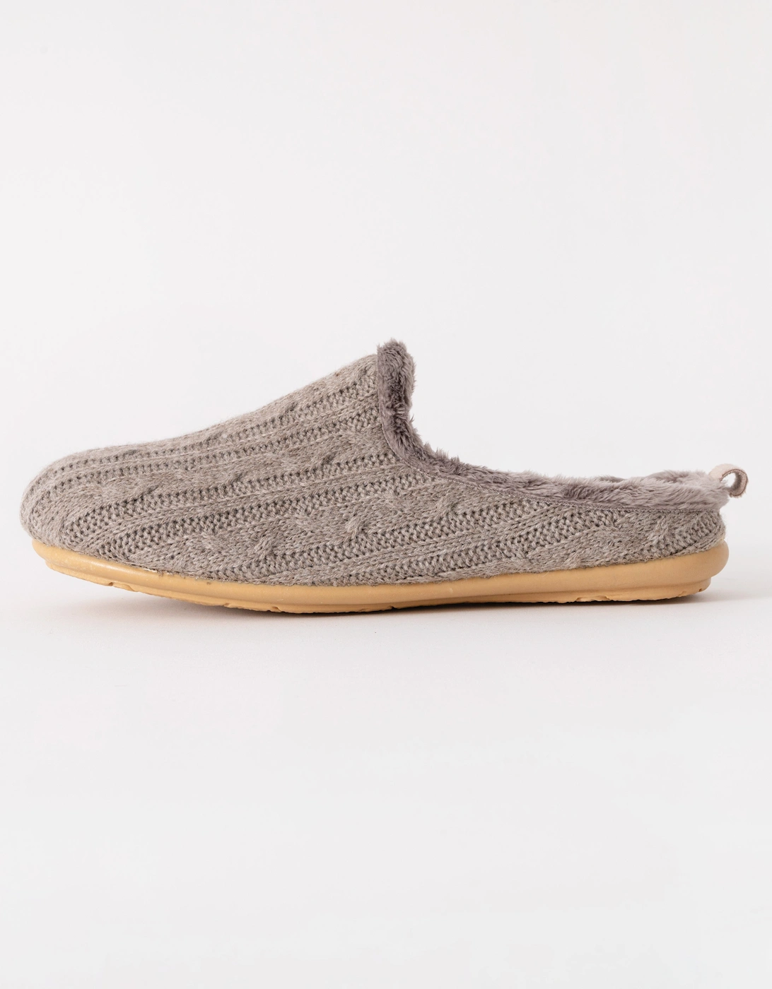Snippy Womens Knit Slippers - Atmosphere Wheat