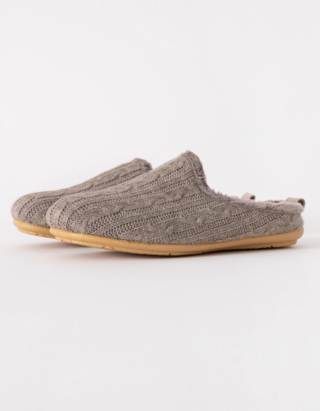 Snippy Womens Knit Slippers - Atmosphere Wheat, 6 of 5