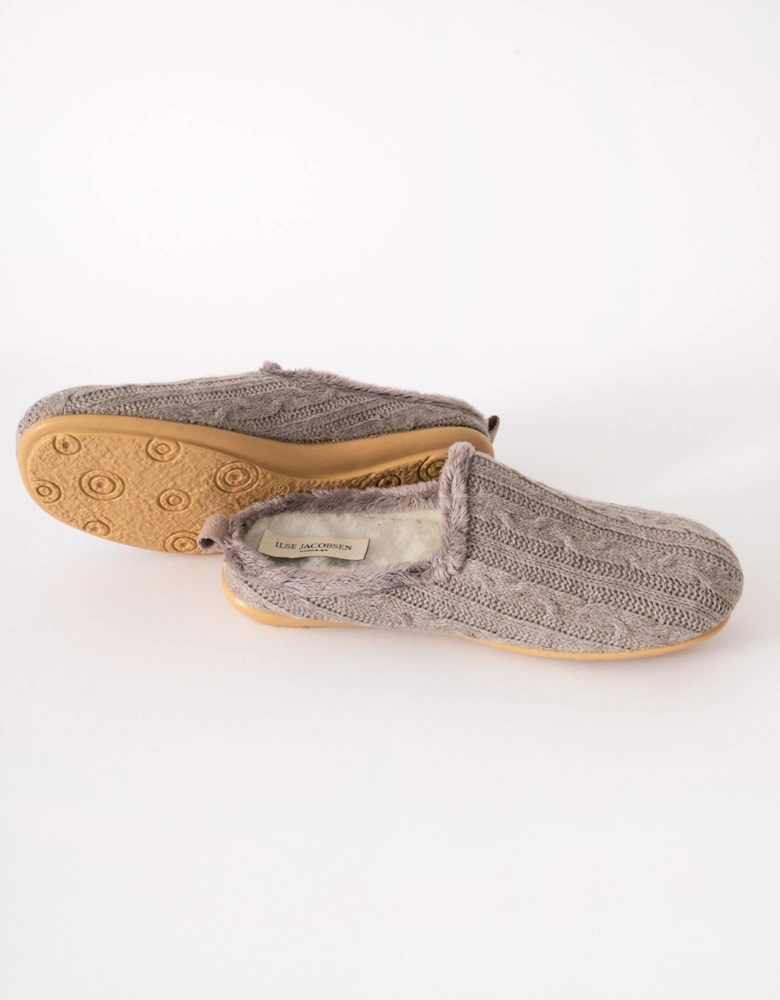 Snippy Womens Knit Slippers - Atmosphere Wheat