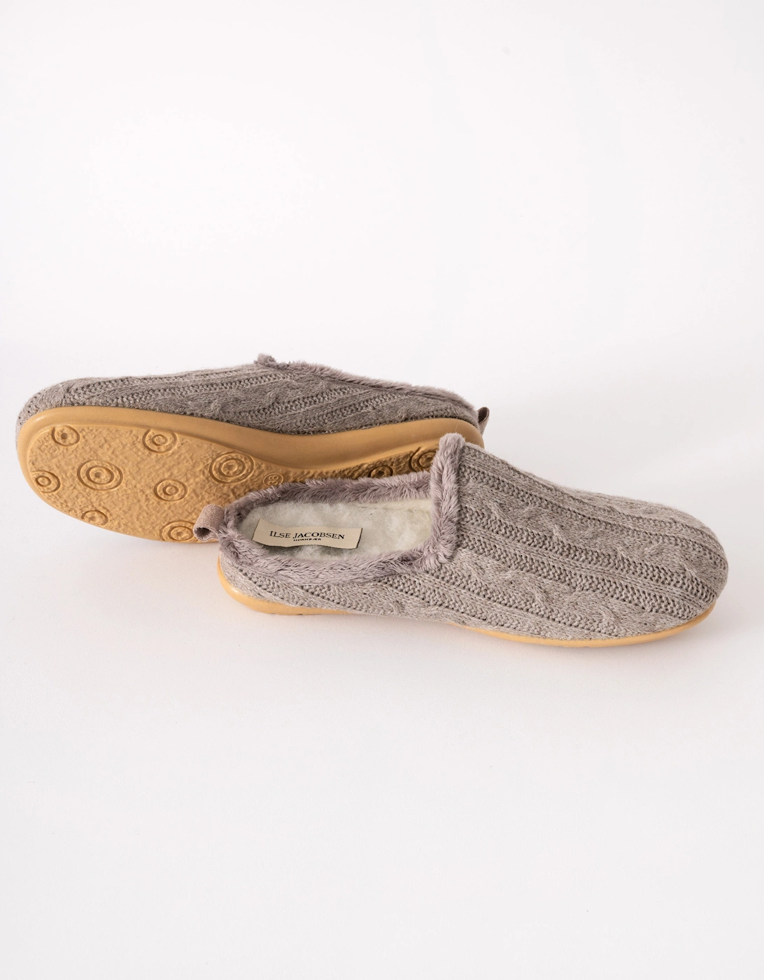 Snippy Womens Knit Slippers - Atmosphere Wheat