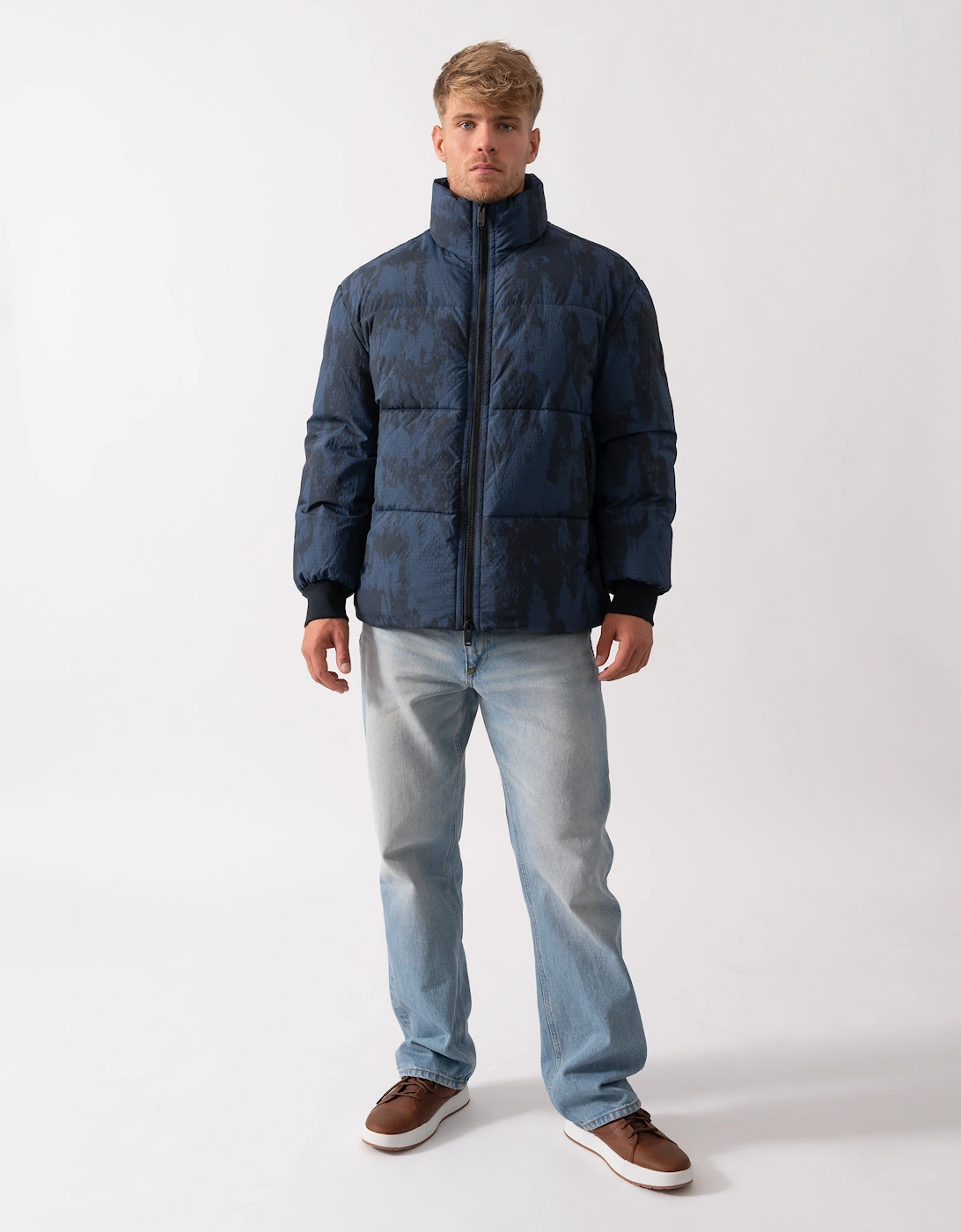 BOSS Orange Oshin Mens Jacket - Dark Blue 404