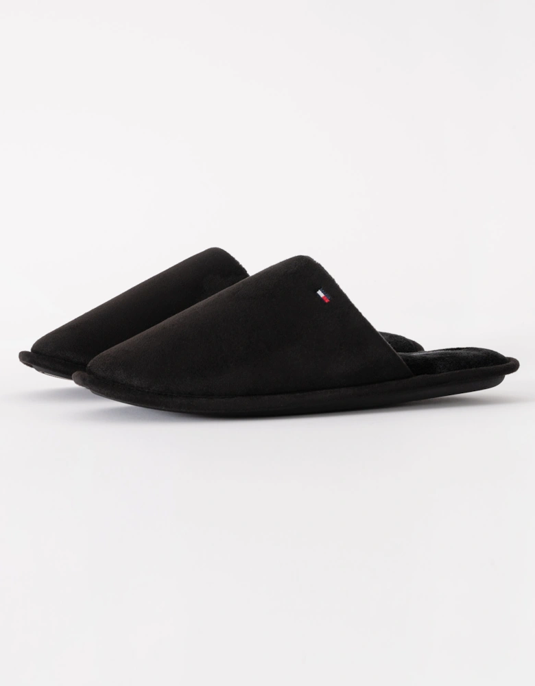 Core Hilfiger Flag Mens House Slippers - Black