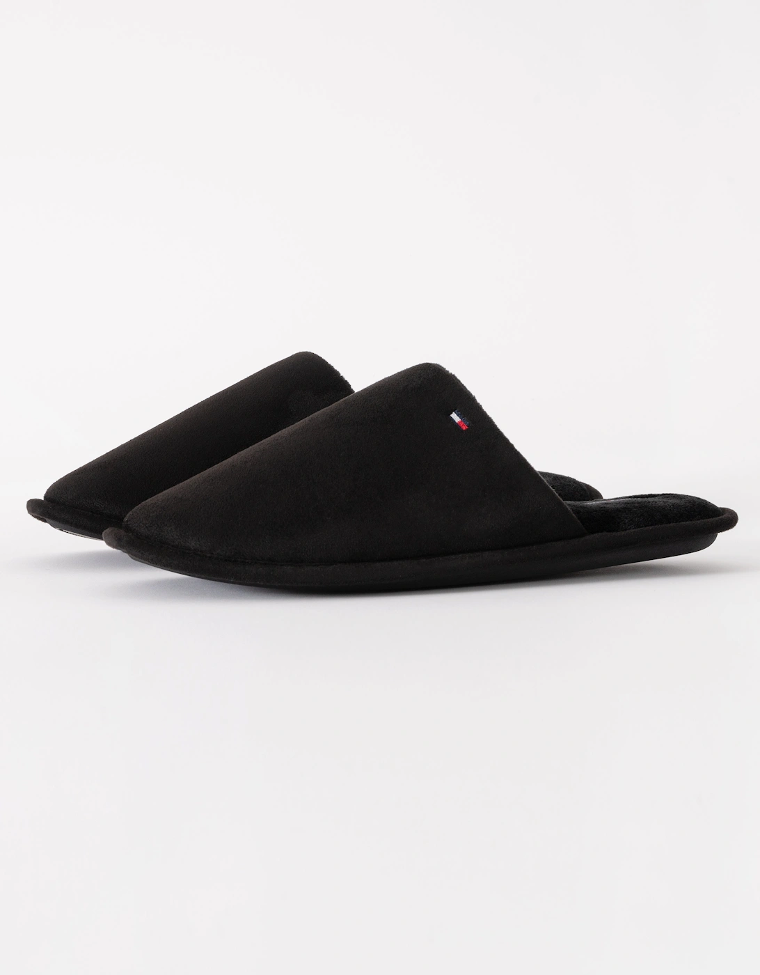 Core Hilfiger Flag Mens House Slippers - Black
