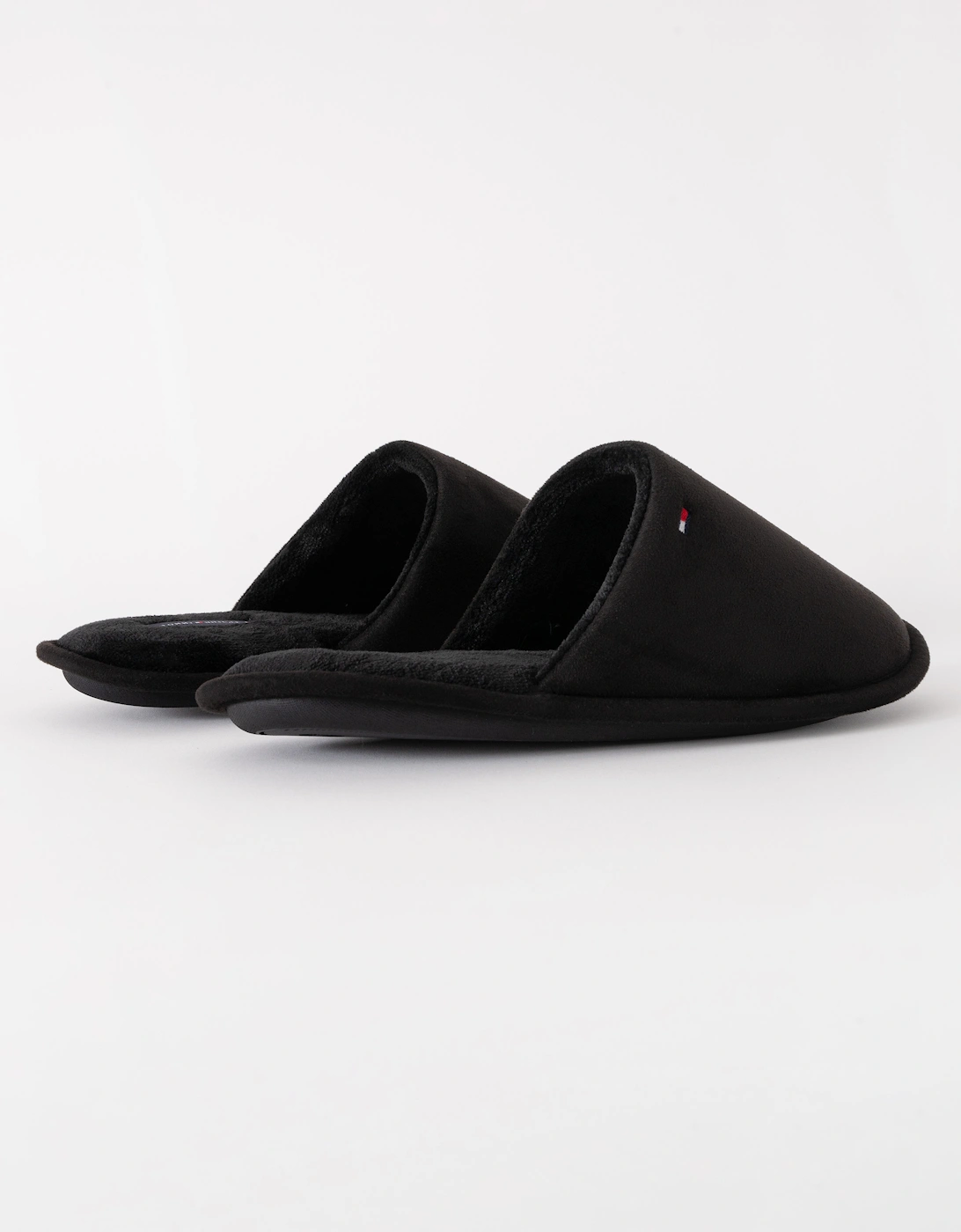 Core Hilfiger Flag Mens House Slippers - Black