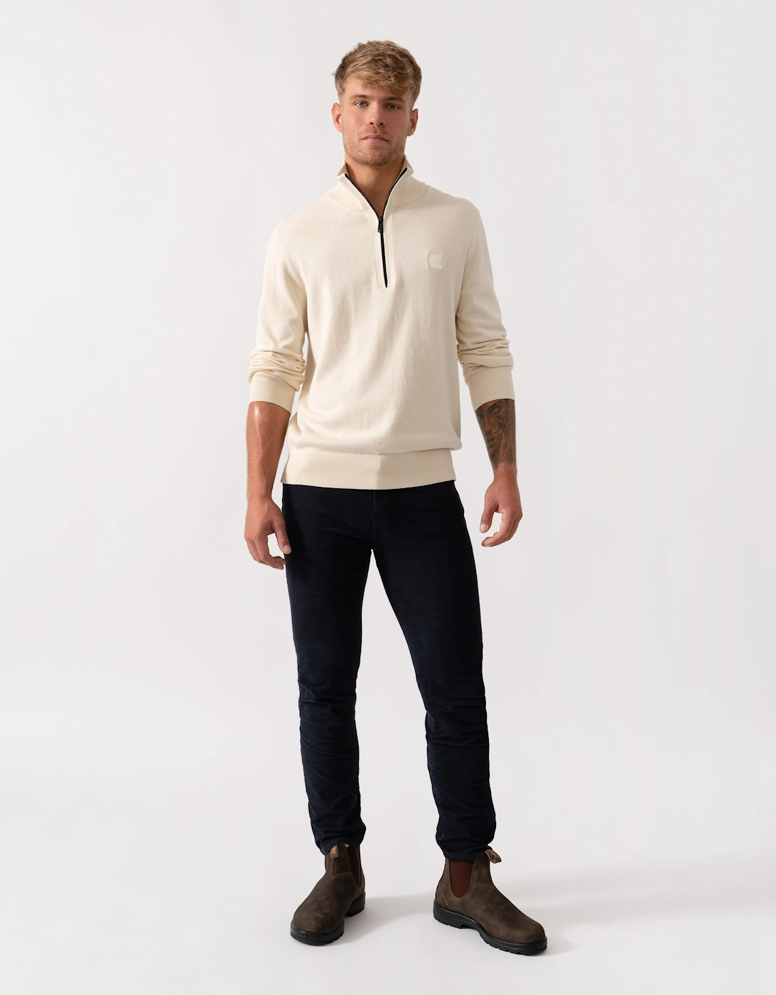 BOSS Orange Delaware Mens Jeans - Dark Blue 404