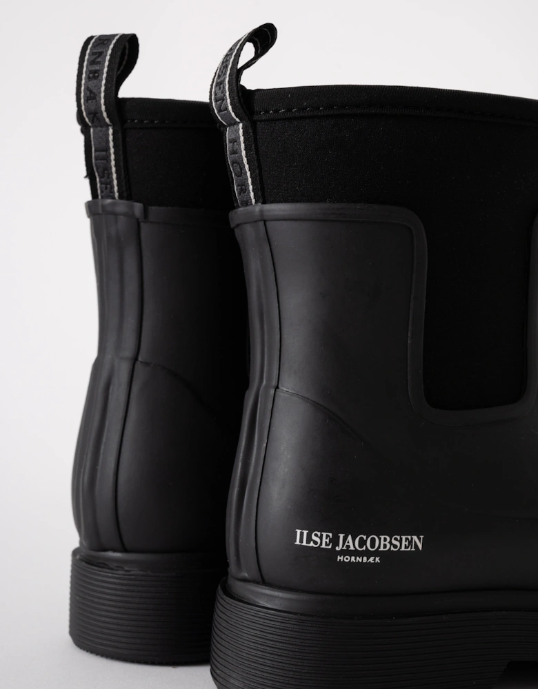 Womens Neo Rain Short Wellies - Black 001