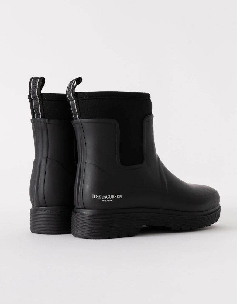 Womens Neo Rain Short Wellies - Black 001