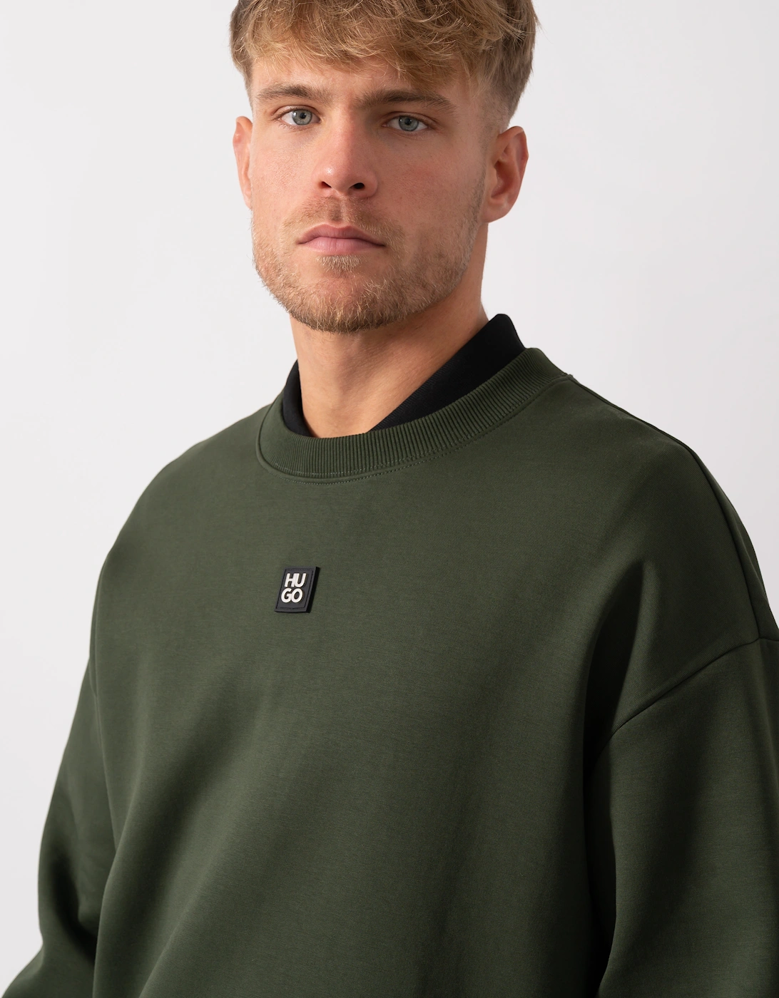 HUGO Dettil Mens Sweatshirt - Dark Green 309