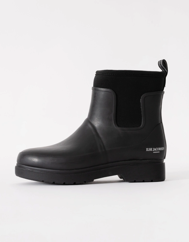 Womens Neo Rain Short Wellies - Black 001