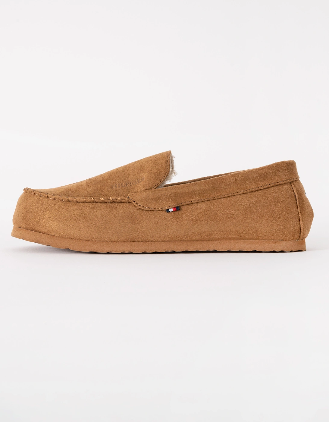 Suede Hilfiger Mens Driver House Shoes - Desert Khaki