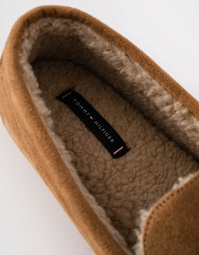 Suede Hilfiger Mens Driver House Shoes - Desert Khaki