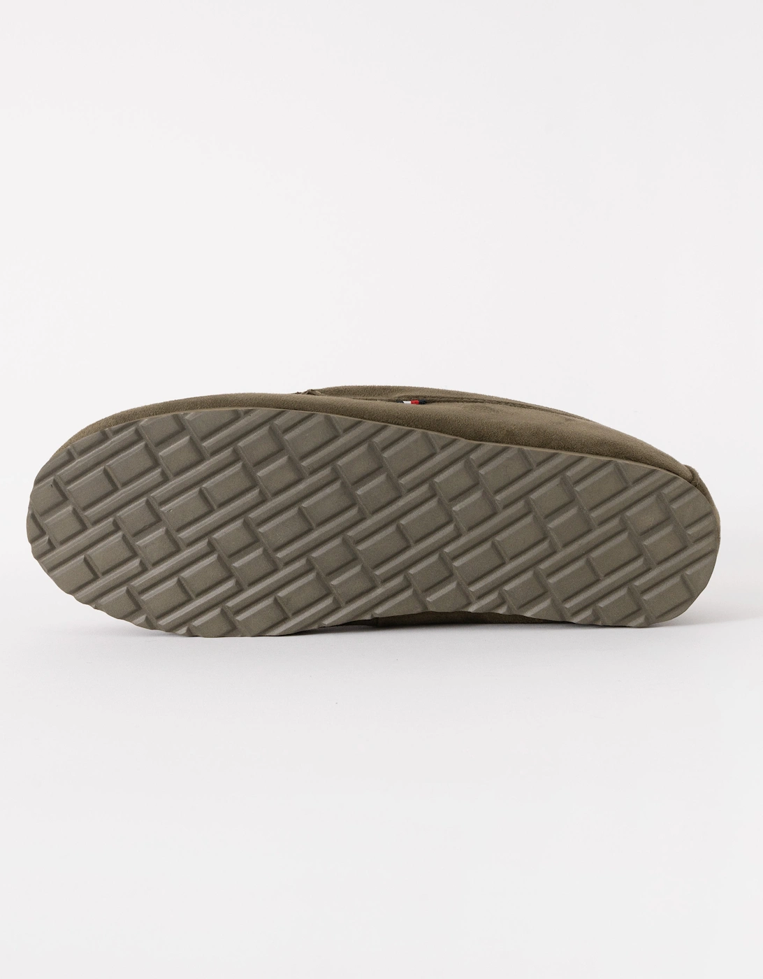 Suede Hilfiger Mens Driver House Shoes - Army Green