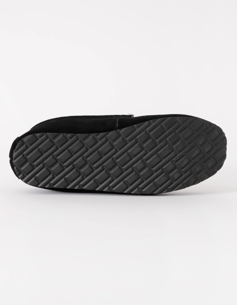 Suede Shirling Hilfiger Mens House Slippers - Black