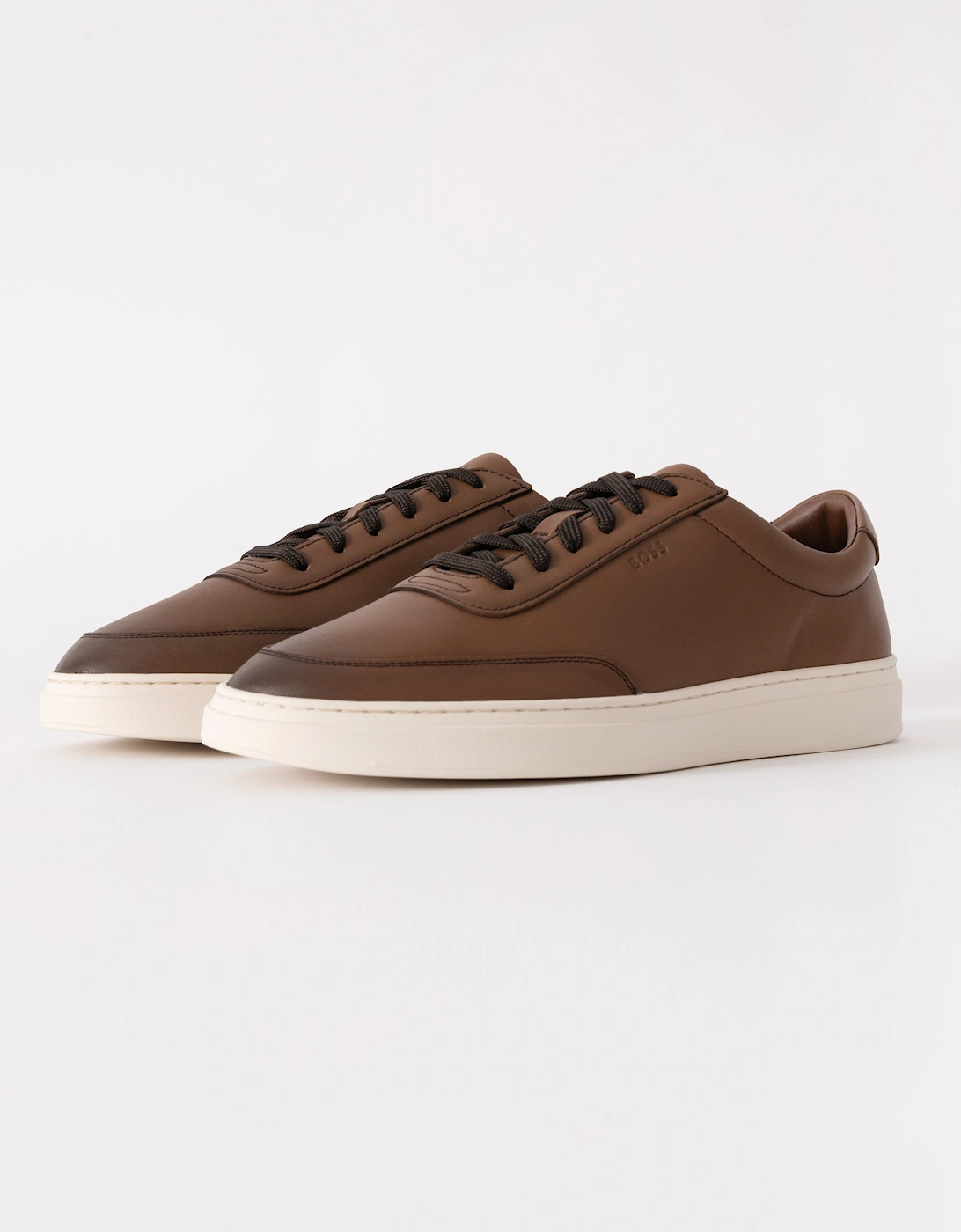 BOSS Orange Kieran Tennis Trainers - Medium Brown 210, 6 of 5