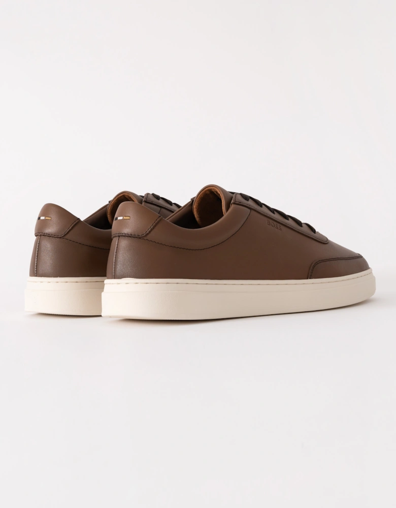 BOSS Orange Kieran Tennis Trainers - Medium Brown 210