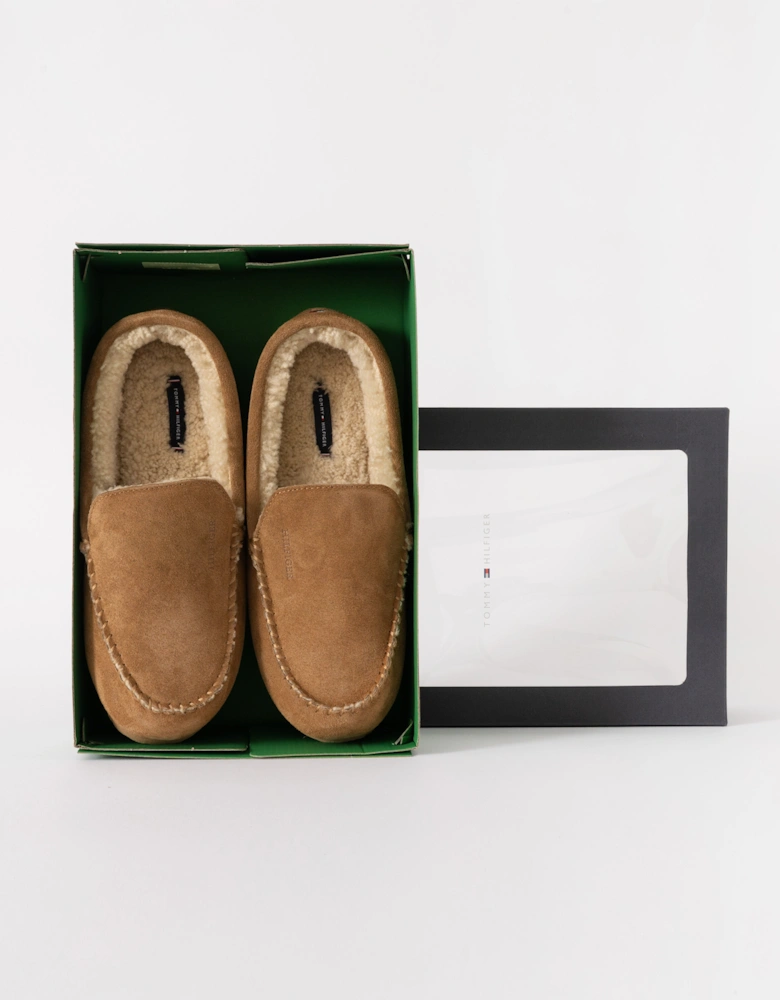Suede Shirling Hilfiger Mens House Slippers - Sahara
