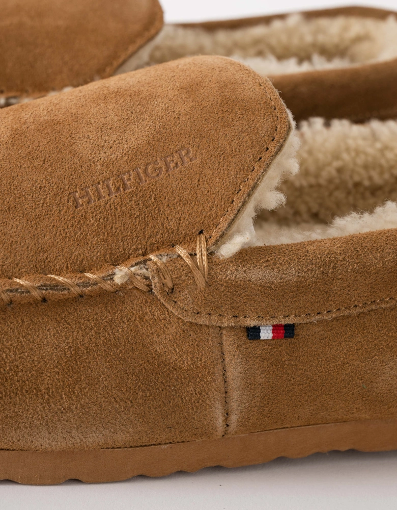 Suede Shirling Hilfiger Mens House Slippers - Sahara
