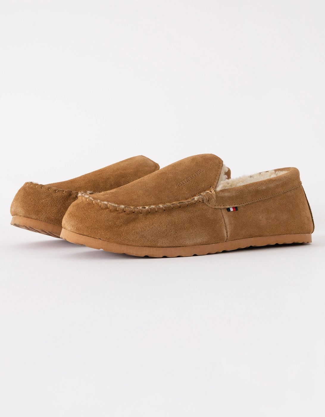 Suede Shirling Hilfiger Mens House Slippers - Sahara