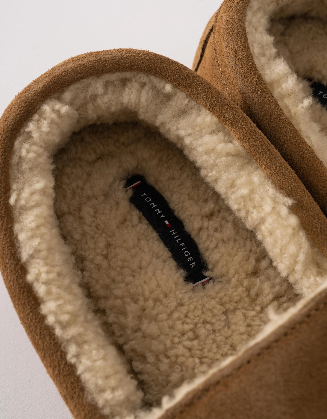 Suede Shirling Hilfiger Mens House Slippers - Sahara