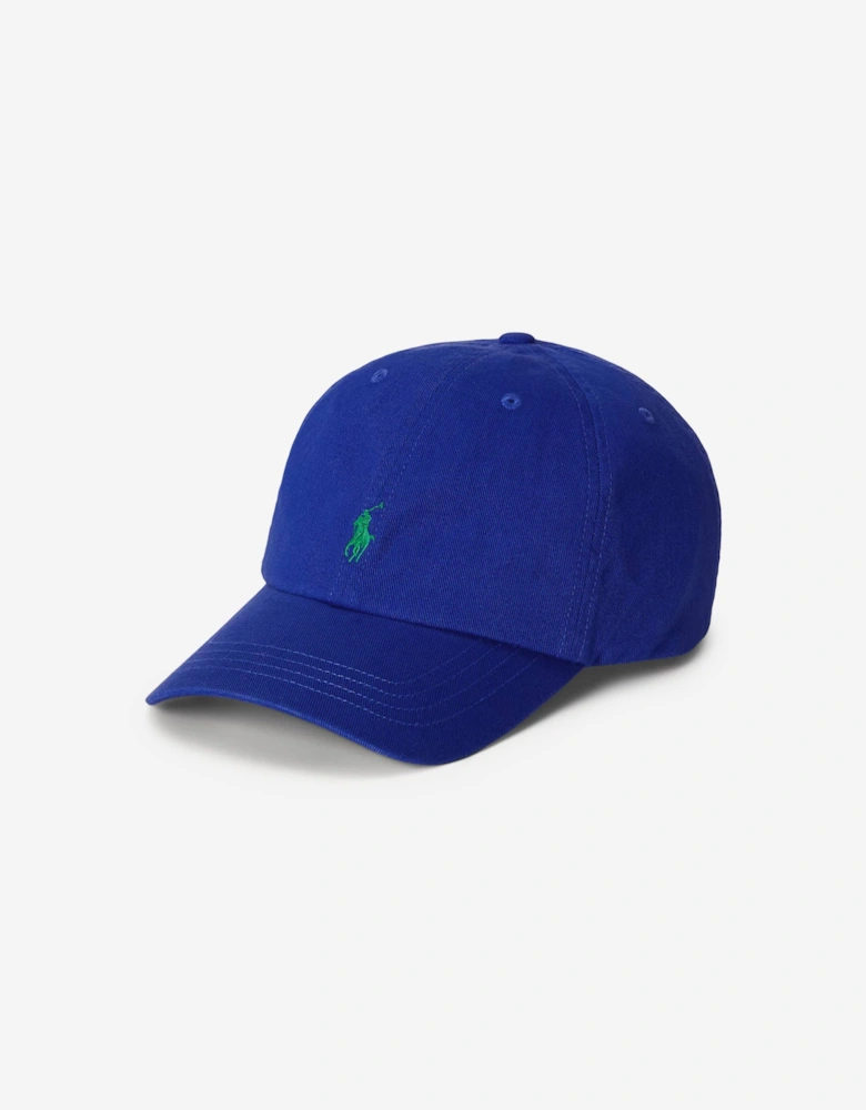 Boys Chino Twill Logo Cap in Blue