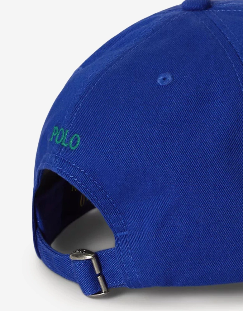 Boys Chino Twill Logo Cap in Blue