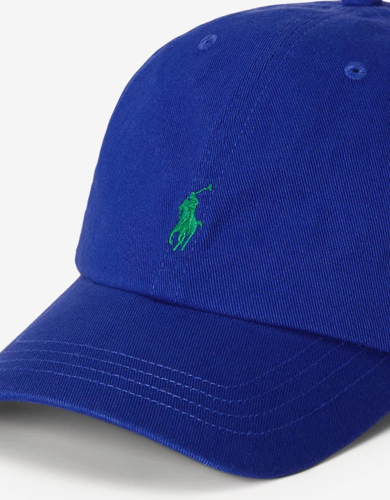 Boys Chino Twill Logo Cap in Blue