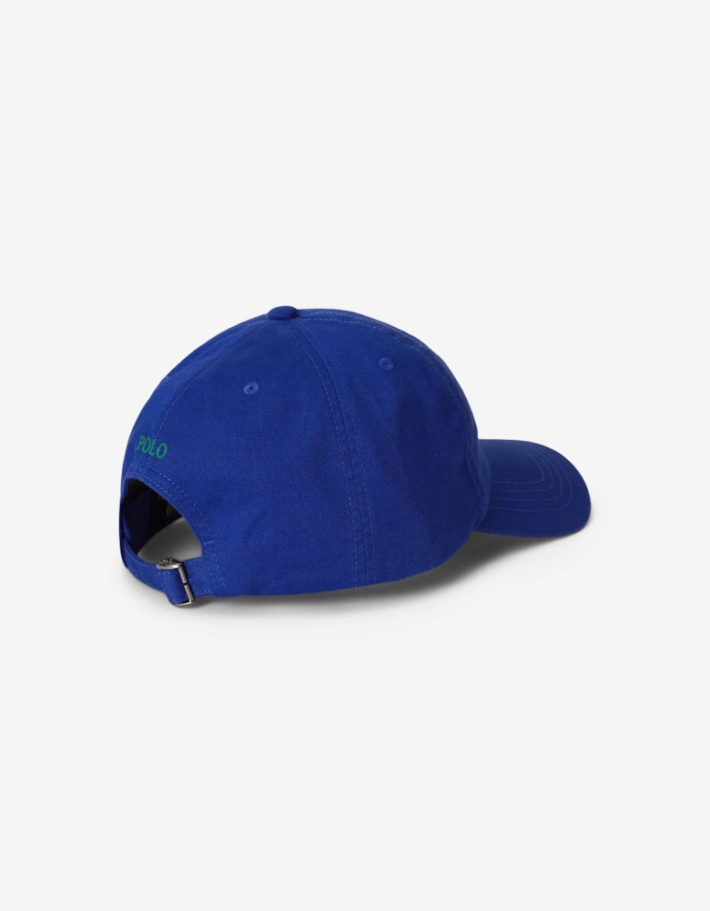 Boys Chino Twill Logo Cap in Blue