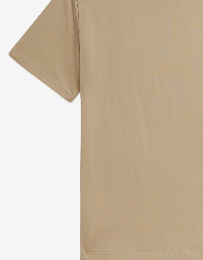 Boys Jersey Logo T-Shirt in Beige