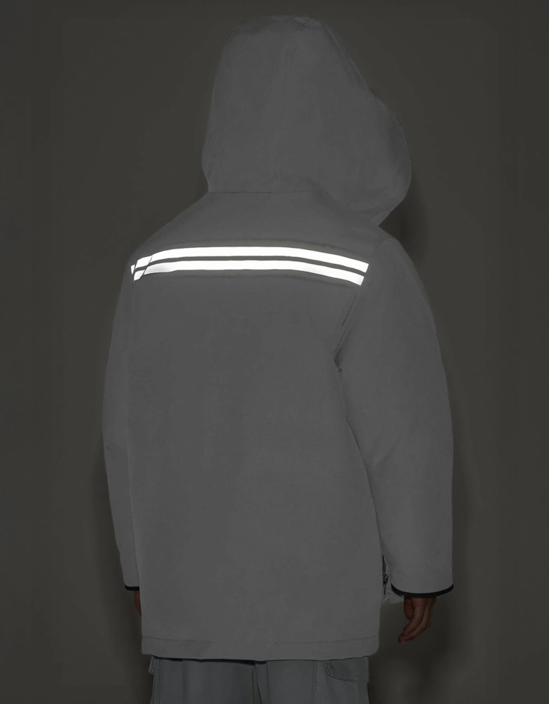 Kids Down Padded Expedition Parka in White