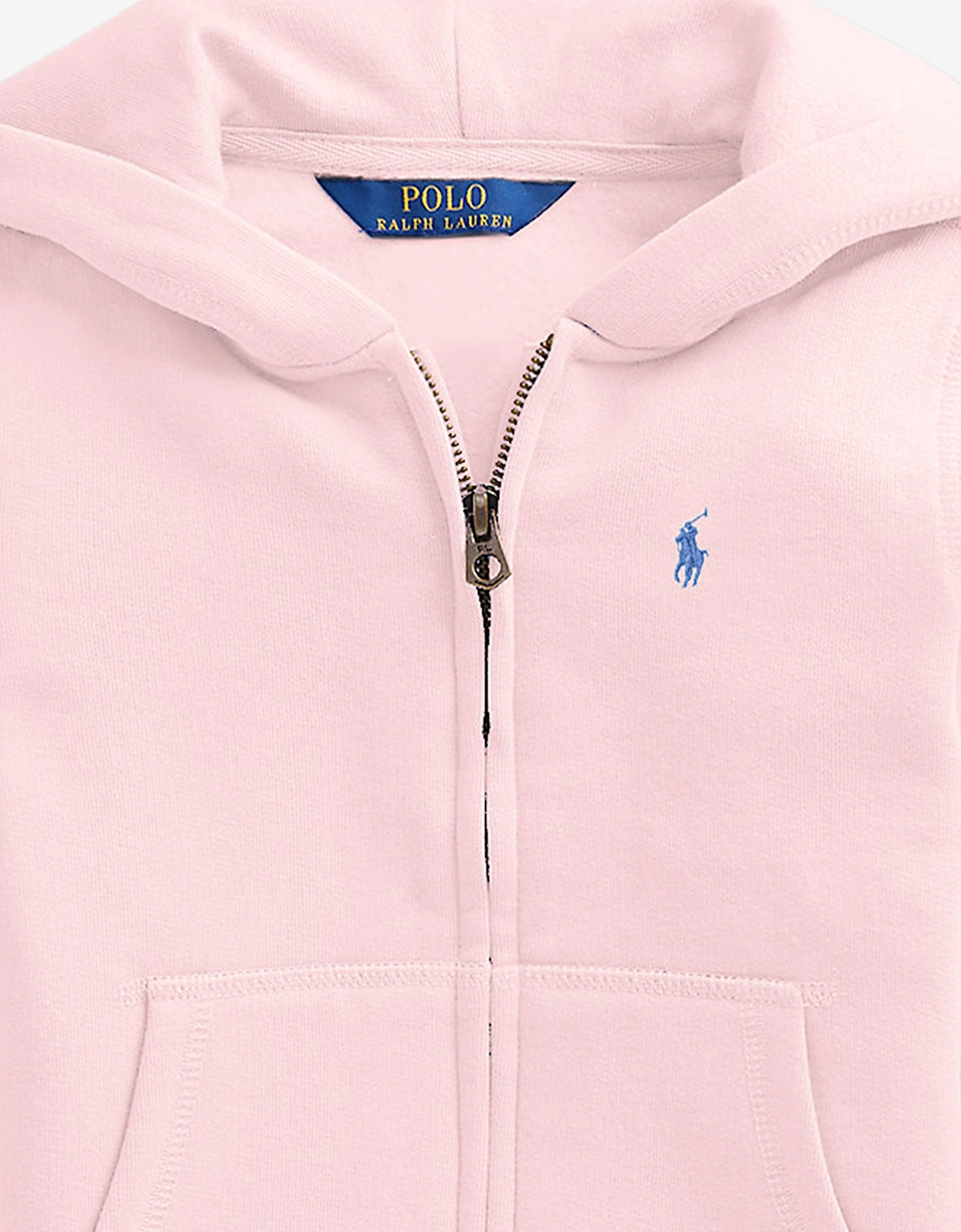 Girls Logo Zip Up Top in Pink