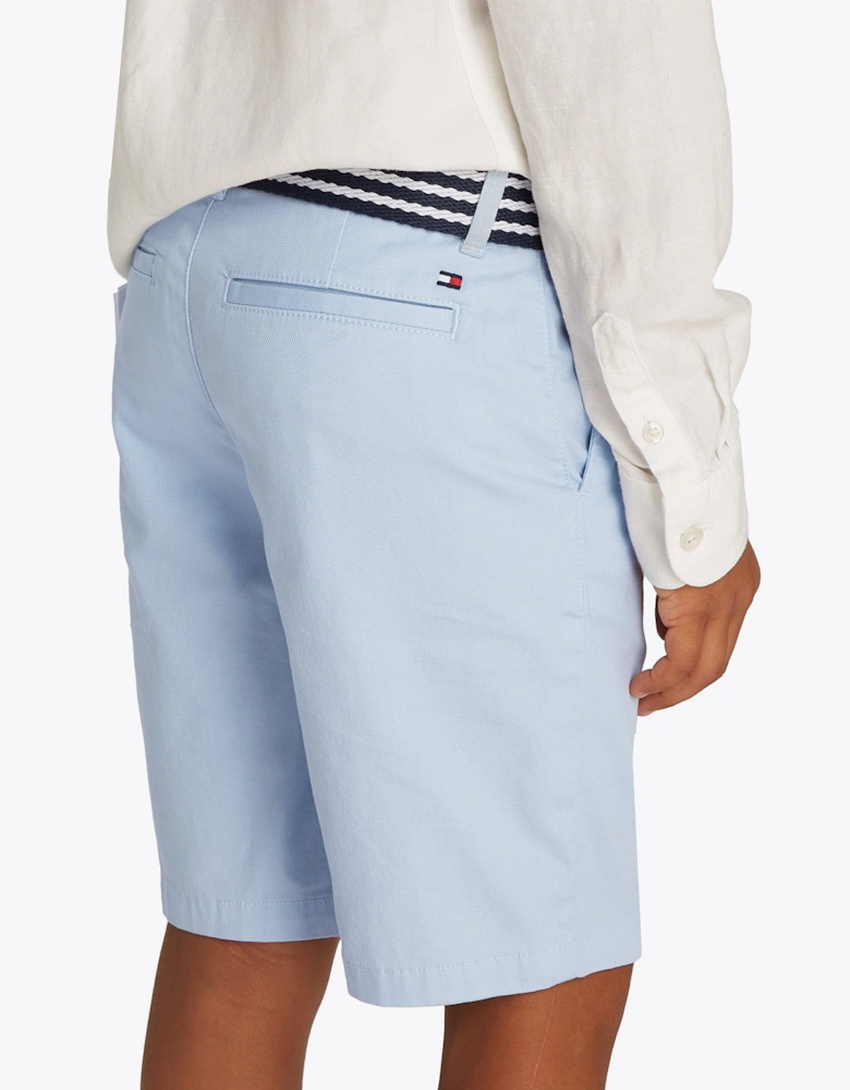 Boys Belted Shorts in Blue