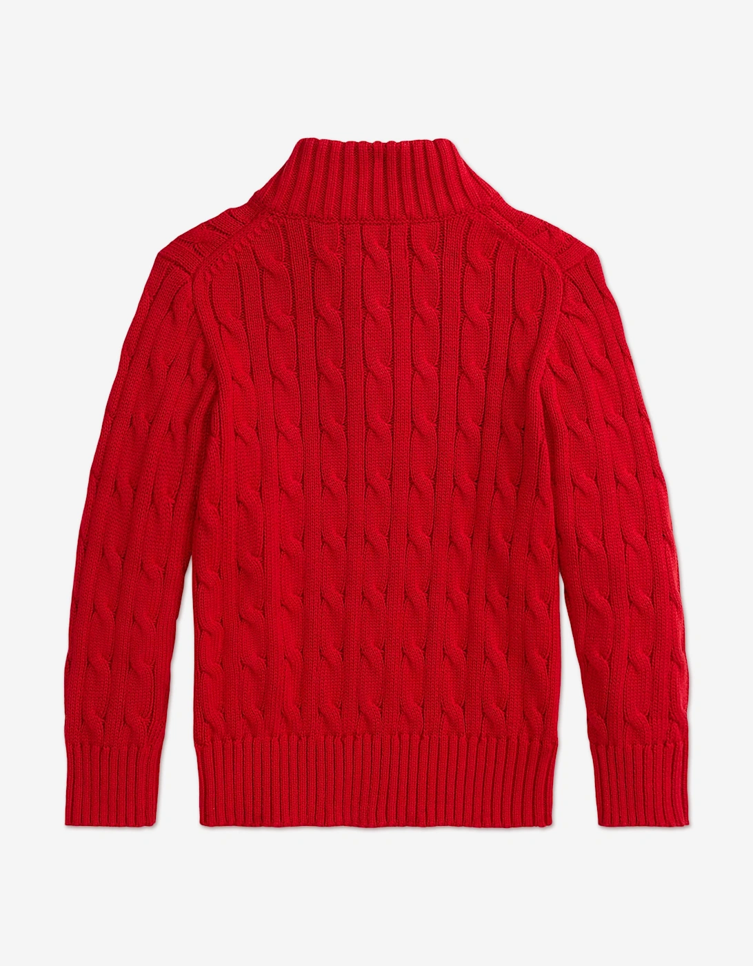 Boys Half Zip Jumper in Red