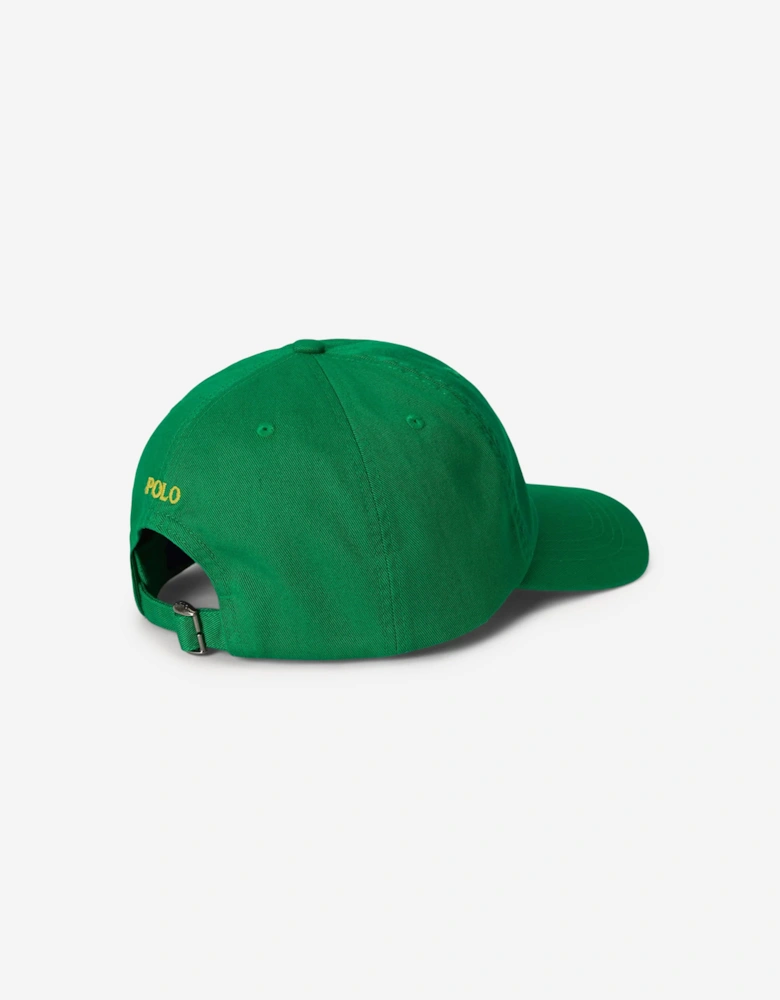 Boys Chino Twill Logo Cap in Green