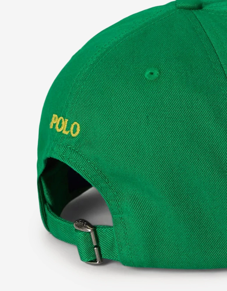 Boys Chino Twill Logo Cap in Green