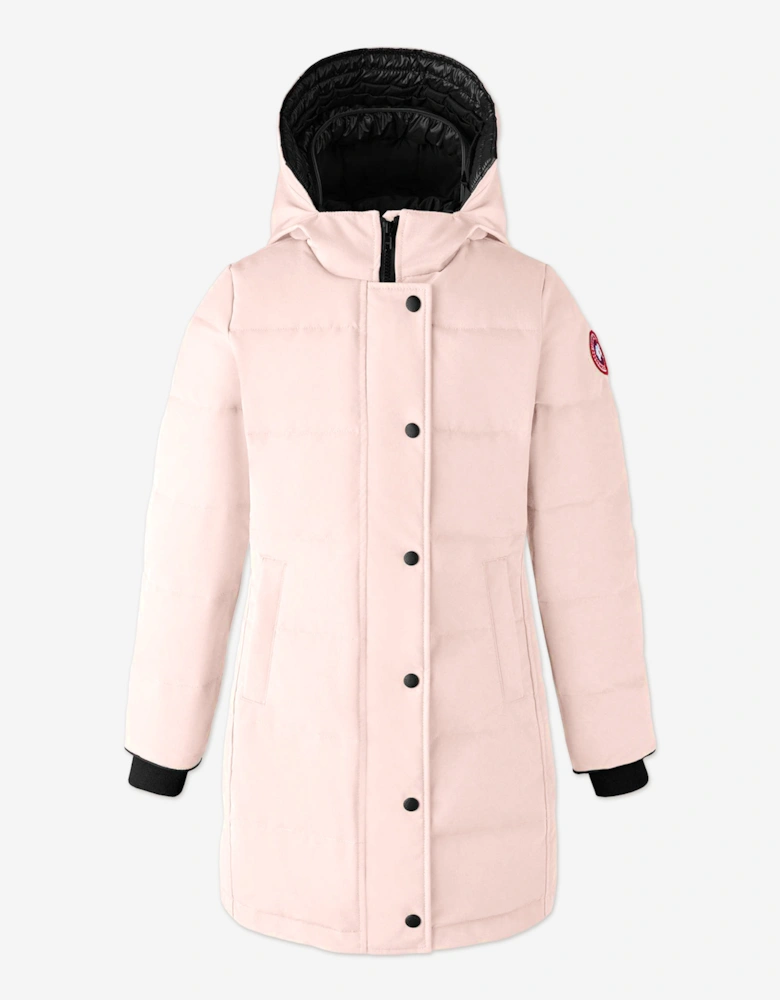 Girls Down Padded Juniper Parka Coat in Pink