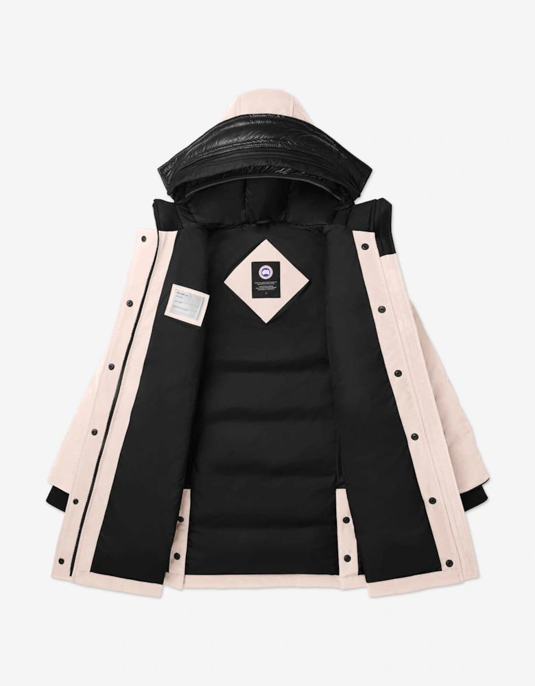 Girls Down Padded Juniper Parka Coat in Pink