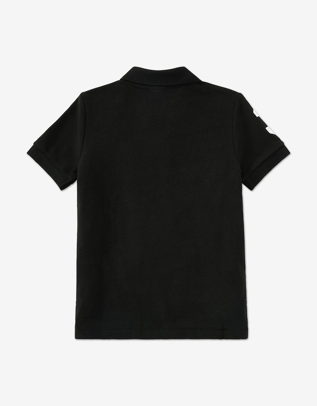 Boys Logo Polo Shirt in Black