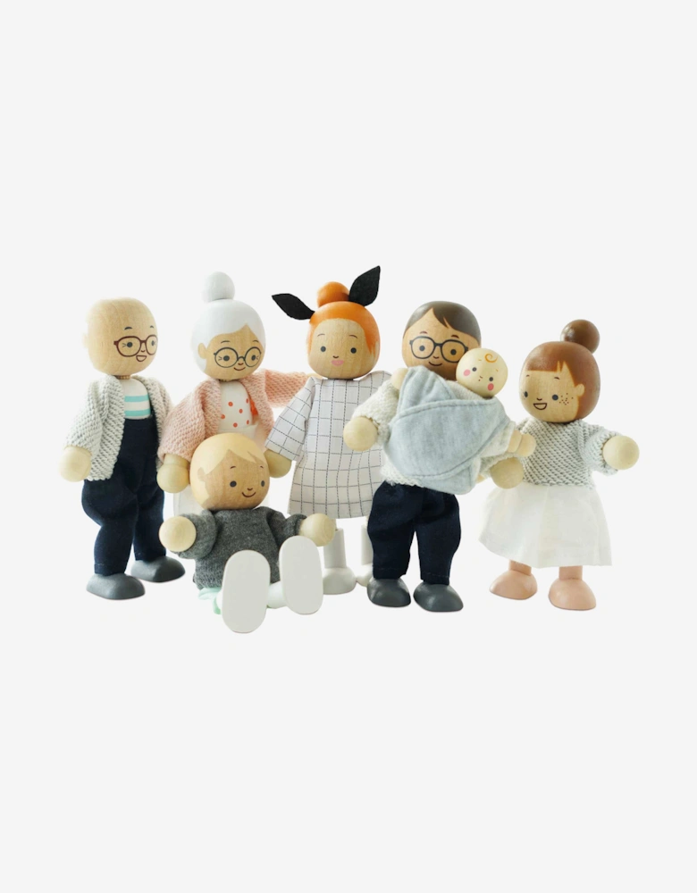 Dolls House Family-7 Piece (12CM approx)