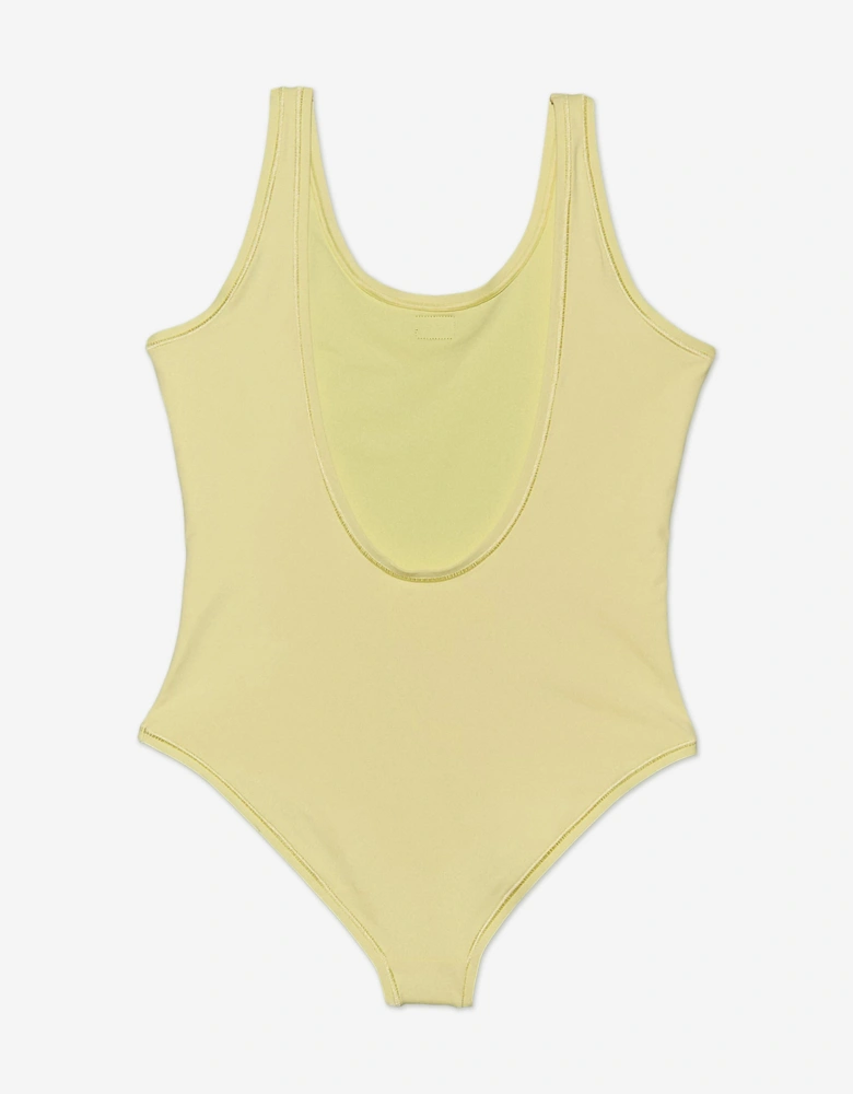 Girls Logo Swimsuit in Yellow