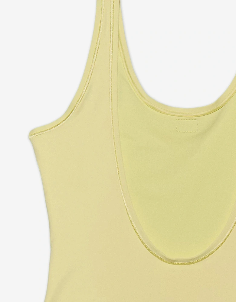 Girls Logo Swimsuit in Yellow