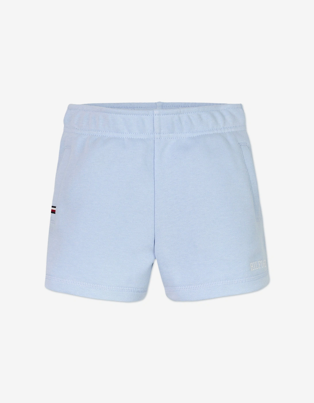 Girls Tommy Script Shorts in Blue, 5 of 4