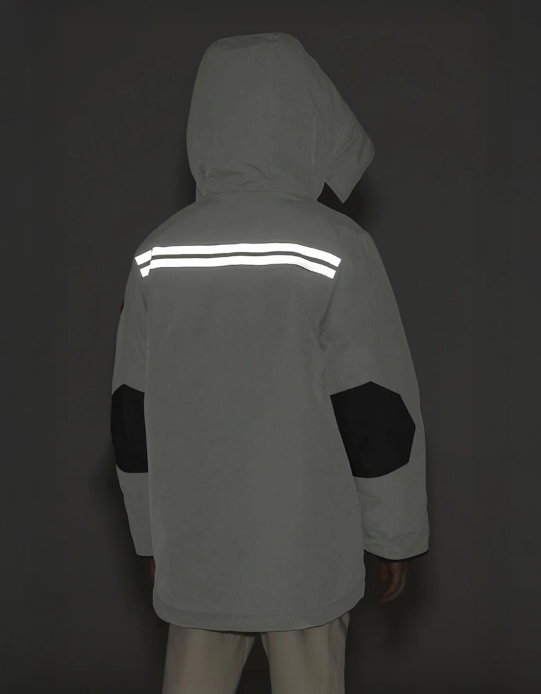 Kids Down Padded Logan Parka Jacket in White