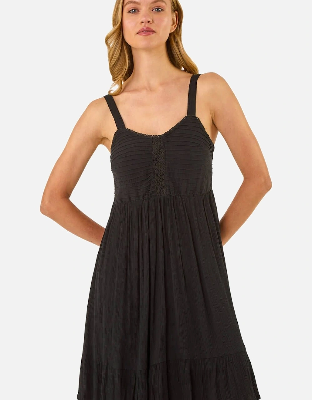 Strappy Shirred Sundress, 2 of 1